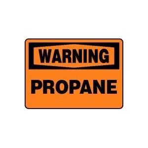 WARNING PROPANE Sign   7 x 10 Dura Fiberglass
