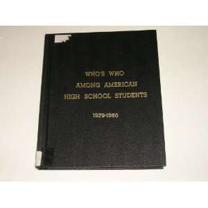 Whos Who Among American High School Students 1979 1980 