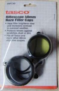 Tasco Riflescope 40mm Haze Filter Caps NEW  