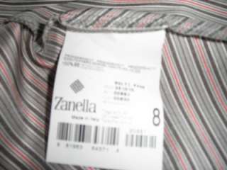 ZANELLA Silk Button Down Shirt  8  