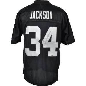 Bo Jackson Autographed Jersey  Details Oakland Raiders, Black Reebok