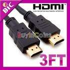 Premium 1.3 Gold HDMI Cable for PS3 Sony 1080P 1M 3FT