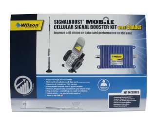 Wilson 811214 Cell Phone Booster Car Truck RV w/Cradle  