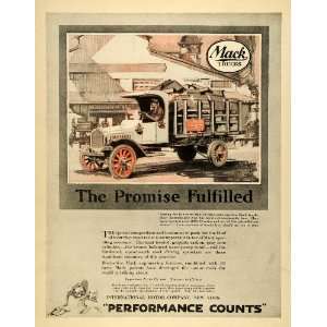 1920 Ad Mack Trucks International Motor New York Water Pump Rotor Bull 