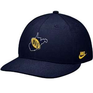 : Nike West Virginia Mountaineers Navy Blue College Vault Fitted Hat 