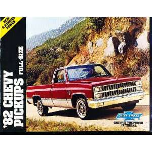  1982 Chevrolet Silverado Truck Sales Brochure: Everything 