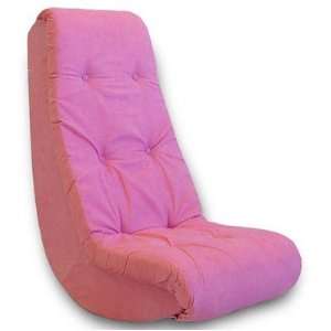  Video Rocker Micro Suede Kids Chair in Hot Pink 