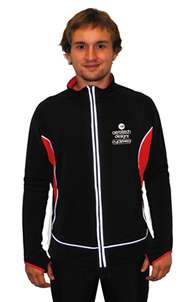 Stretch Fleece Wicking Polyester Training Jacket. This jacket is made 