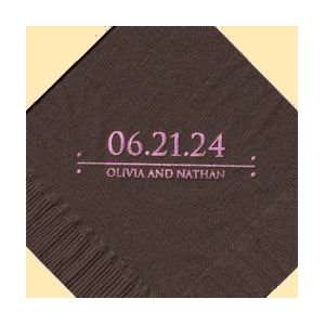  Our Special Day Foil Stamped Napkins