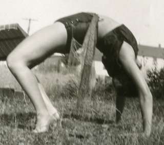 VINTAGE 1932 YOUNG GIRL CONTORTIONIST ARTISTIC PHOTO  