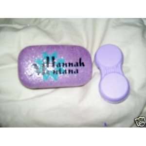  Hannah Montana Purple Contact Lens Case with Mirror and 
