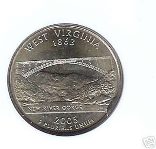 2005 P West Virginia Cud Die Break Mint Error NGC MS 66  