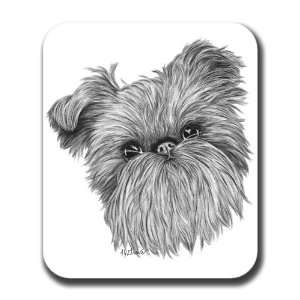  Brussels Griffon Face Dog Art Mouse Pad: Everything Else