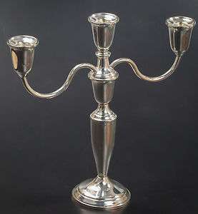 Towle Sterling Silver Weighted Candelabra  