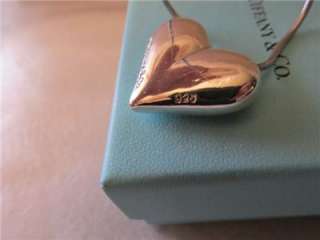 Tiffany & Co. Sterling Silver Large Heart Necklace  