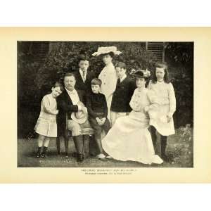 President Theodore Roosevelt Family Portrait Edwardian Fashion 
