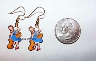 Wizard of Oz DOROTHY AND TOTO FISHHOOK Earrings Pierced  