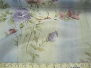 Fabric Fancy Voile Drapery / Sheer Elegant Floral E572  