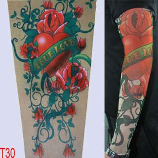 T30 Fake Tattoo Sleeves Body Arm Stockings Accessories  