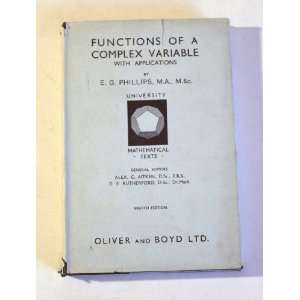  Functions of a complex variable, With applications (University 