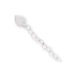  Sterling Silver Heart Link Childs Bracelet QG1453 6 