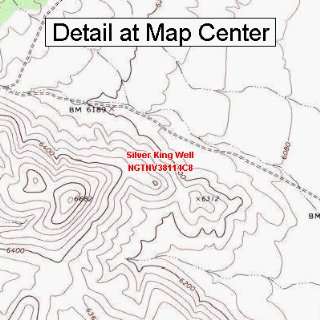  USGS Topographic Quadrangle Map   Silver King Well, Nevada 