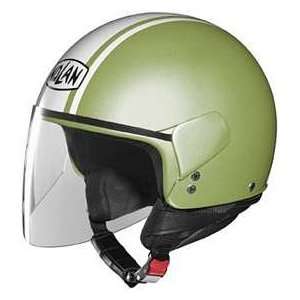  NOLAN N30 PEARL LIME MD 197 MOTORCYCLE Open Face Helmet 