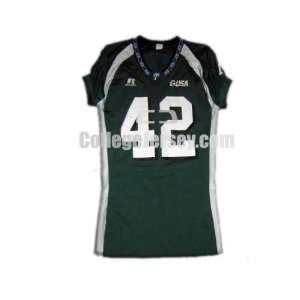   No. 42 Game Used Tulane Russell Football Jersey