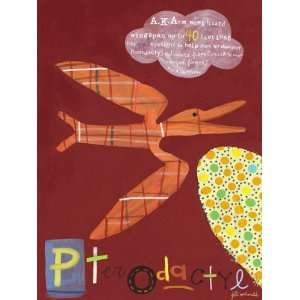  Pterodactyl Canvas Reproduction Arts, Crafts & Sewing