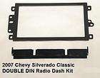 2007 Chevy Chevrolet Silverado Classic DOUBLE DIN Radio Dash Kit 