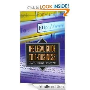 The Legal Guide to E Business Jacqueline Klosek  Kindle 