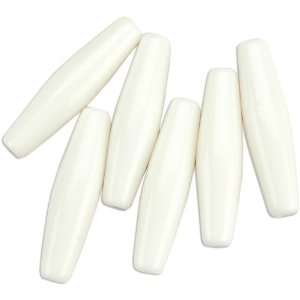  The Leather Factory Synthetic 1 1/2 Inch Bone Beads   6PK 