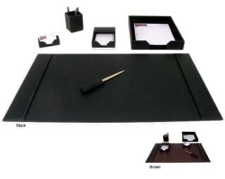 Dacasso 1400 Series 6 piece Econo Line Leather Desk Set  Overstock 