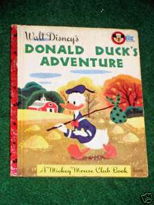 DONALD DUCKS ADVENTURE (1950) Mickey Mouse Club Ed. VG  