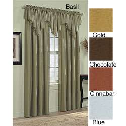 Classic Faux Silk Solid Curtain Panel  Overstock