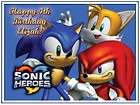 Sonic #1 Edible CAKE Icing Image topper frosting birthday party 