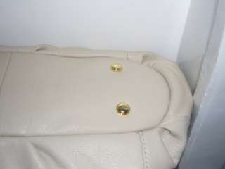 MAKOWSKY L Beige/Off White & Brown Leather Billie Flap Handbag 
