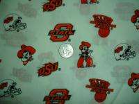 Baby Car Seat Carrier Cover w/Oklahoma State fabric  