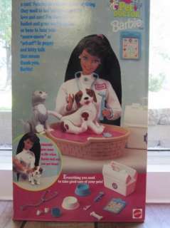 PET DOCTOR BARBIE NRFB Cat and dog wiggle waggle  
