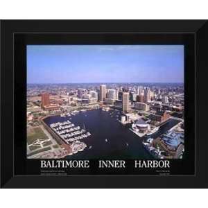 Mike Smith FRAMED Art 26x32 Baltimore Inner Harbor 
