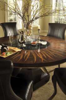 Rosewood Round 60in Pedestal Dining Table  