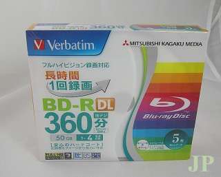 Verbatim BD R DL 4x 50GB Printable Blu ray 5 Pack★★  