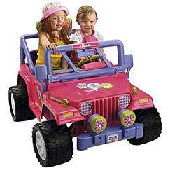 Power Wheels Barbie Jammin Jeep Ride on Car  Overstock