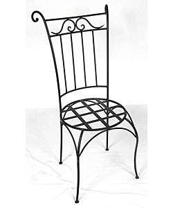 Wrought Iron Wing Back Chair (Morocco)  Overstock