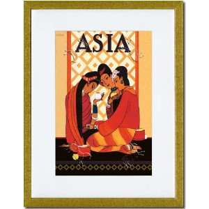   /Matted Print 17x23, Asia Magazine Burma   Gossip