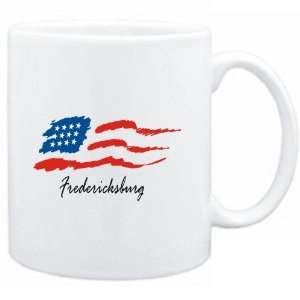  Mug White  Fredericksburg   US Flag  Usa Cities Sports 