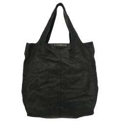 Givenchy George V Black Perforated Leather Tote Bag  Overstock