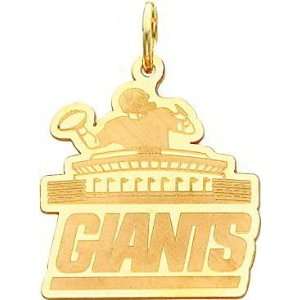  14K Gold NFL New York Giants Logo Charm