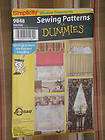   Sewing Patterns for Dummies WINDOW TREATMENTS 4 Views Curtains Blinds