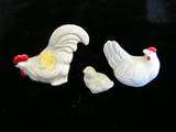 Japanese Bone China miniture chicken family set  